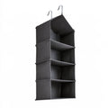 Organizer modulare con rivestimento in tessuto, colore grigio