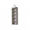 Organizer modulare con rivestimento in tessuto, colore grigio